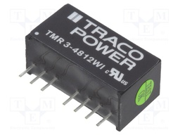 Converter: DC/DC; 3W; Uin: 18÷75V; 12VDC; Iout: 250mA; SIP8; 4.8g