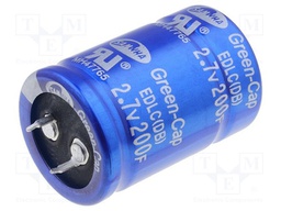 Capacitor: electrolytic; backup capacitor,supercapacitor; 200F