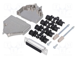 D-Sub; PIN: 25; plug; female; turned contacts; straight; soldering