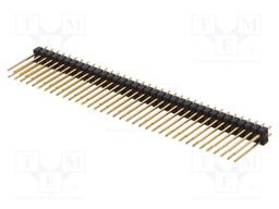 Pin header; pin strips; male; PIN: 72; straight; 2.54mm; THT; 2x36