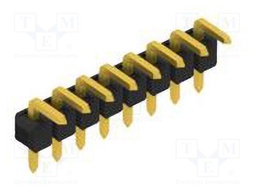 Connector: pin strips; pin header; male; PIN: 8; 2.54mm; THT; 1x8