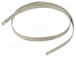Braids; earthing tape; 16mm2; Ø1: 8.5mm; Ø2: 8.5mm; L: 1.2m