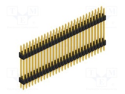 Connector: pin strips; pin header; male; PIN: 56; 1.27mm; THT; 2x28