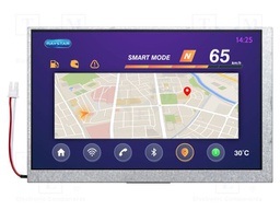 Display: TFT; 7"; 800x400; Illumin: LED; Dim: 165x104.6x6.8mm; RGB