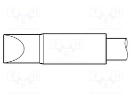 Tip; chisel; 7.5x1.5mm; longlife