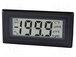 Voltmeter; digital,mounting; 0÷200mV; on panel; snap fastener