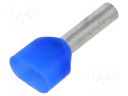 Tip: bootlace ferrule; insulated,double; copper; 2.5mm2; 12mm