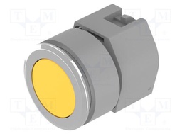 Switch: push-button; 30mm; Stabl.pos: 1; yellow; none; IP65; OptoHiT