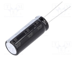 Capacitor: electrolytic; supercapacitor; 30F; 2.8VDC; ESR: 35mΩ