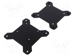 Enclosure: for computer; aluminium; black; X: 91mm; Y: 95mm; Z: 37mm