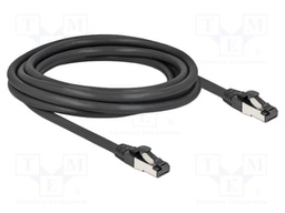 Patch cord; S/FTP; Cat: Cat 8.1; RJ45 plug,both sides; 3m; black