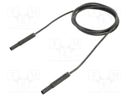 Test lead; 19A; banana plug 4mm,both sides; insulated; Len: 2m