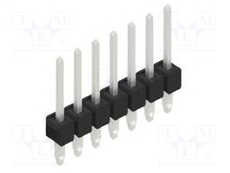 Connector: pin strips; pin header; male; PIN: 7; 2.54mm; THT; 1x7