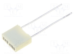 Capacitor: polyester; 2.2nF; 63VAC; 100VDC; Pitch: 5mm; ±5%