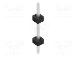 Connector: pin strips; pin header; male; PIN: 1; 2mm; THT; 1x1; 100V