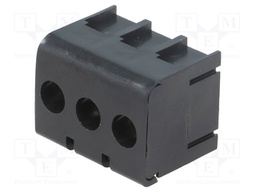 PCB terminal block; angled 90°; 7.62mm; ways: 3; on PCBs; terminal