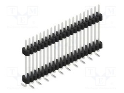 Connector: pin strips; pin header; male; PIN: 21; 1.27mm; SMT; 1x21