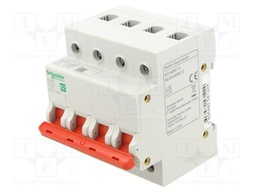 Switch-disconnector; Poles: 4; for DIN rail mounting; 100A; IP20