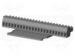 Connector: pluggable terminal block; plug; female; straight; grey