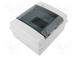 Enclosure: for modular components; IP65; light grey; No.of mod: 6