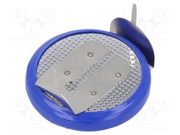 Battery: lithium; 3V; CR2032,coin; 2pin,soldering lugs,for PCB