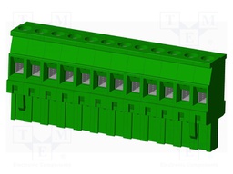 Connector: pluggable terminal block; plug; female; angled 90°