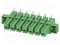 PCB headers, nominal cross section: 6 mm?, color: green, nom