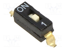 Switch: DIP-SWITCH; Poles number: 1; OFF-ON; 0.025A/24VDC; Pos: 2/1