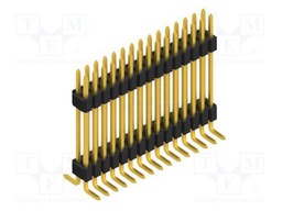 Connector: pin strips; pin header; male; PIN: 30; 1.27mm; SMT; 2x15