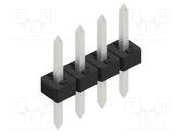 Connector: pin strips; pin header; male; PIN: 4; 2mm; THT; 1x4; 100V