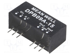 Converter: DC/DC; 9W; Uin: 9÷18V; Uout: 15VDC; Uout2: -15VDC; SIP8