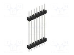 Connector: pin strips; pin header; male; PIN: 7; 2.54mm; THT; 1x7