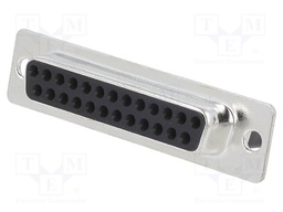 D-Sub; PIN: 25; plug; female; w/o contacts; crimped; for cable