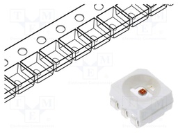 LED; yellow; SMD; 3528,PLCC4; 1800÷2300mcd; 3.5x2.8x1.8mm; 120°