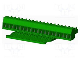 Connector: pluggable terminal block; plug; female; straight; 300V