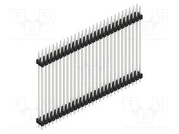 Connector: pin strips; pin header; male; PIN: 56; 2.54mm; THT; 2x28
