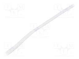 Insulating tube; silica fiber; white; max.1050°C; Øint: 3mm; SI