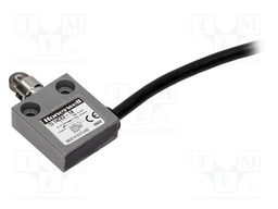 Limit switch; oblong metal roller Ø12,4mm; SPDT; 5A; max.240VAC