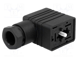 Connector: valve connector; plug; form B; 11mm; female; PIN: 3; 250V