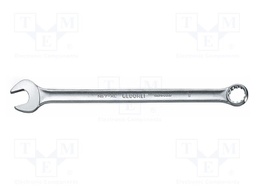 Wrench; bent,combination spanner; 27mm; tool steel; thin walled