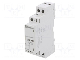 Contactor: 2-pole installation; 25A; 12VAC; 12VDC; NC x2; DIN; IP20