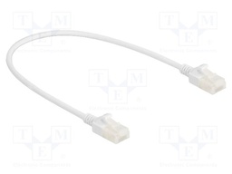 Patch cord; U/UTP; Cat: 6a; RJ45 plug,both sides; 300mm; LSZH