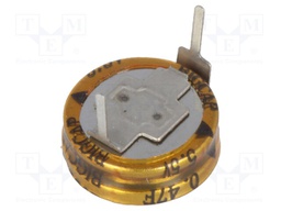 Capacitor: electrolytic; backup capacitor,supercapacitor; THT