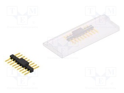 Connector: pin strips; pin header; male; PIN: 9; 2.54mm; SMT; 1x9