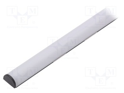 Profiles for LED modules; white; surface; black; L: 1m; aluminium
