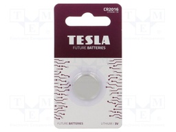 Battery: lithium; 3V; CR2016,coin; non-rechargeable; Ø20x1.6mm