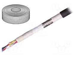 Wire: data transmission; chainflex® CFROBOT3; 3x2x0,25mm2; Cu