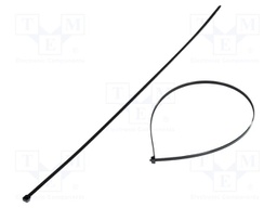 Cable tie; L: 775mm; W: 7.6mm; polyamide; 534N; black; Ømax: 229mm
