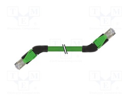 Patch cord; RJ45 left angled plug,both sides; 5; stranded; Cu