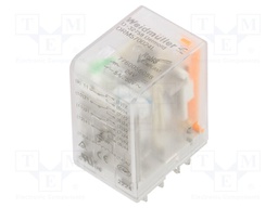 Relay: electromagnetic; 4PDT; 24VDC; 5A; max.250VAC; industrial